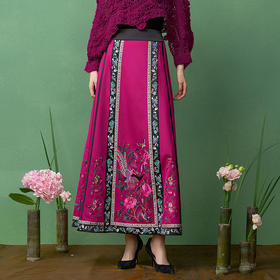 【林栖设计小店】姹紫嫣红马面裙改良2025秋季新款半身裙女1953075