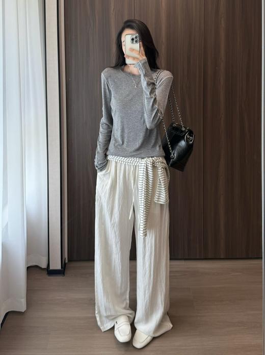 高端精品行业高标准超细绵羊毛+奥地利兰精天丝打底衫 商品图3