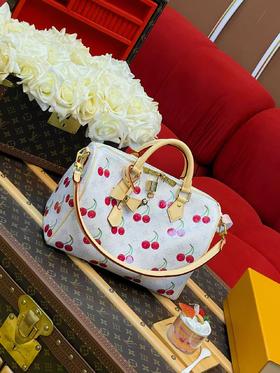 LOUIS VUITTON x Takashi Murakami 村上隆 联名款 SPEEDY SOFT BANDOULIERE 30 樱桃系列 Monogram Cherry （CB）