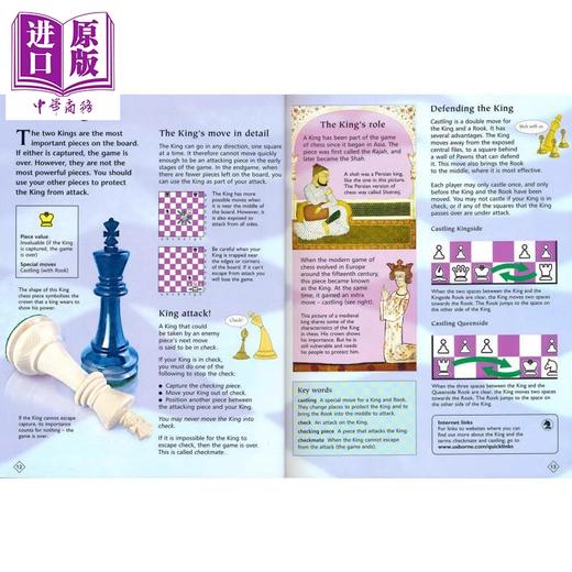 【中商原版】尤斯伯恩 国际象棋全书 Complete Book of Chess 英文原版 儿童科普绘本 百科知识图画书 儿童运动游戏 进口童书 商品图3