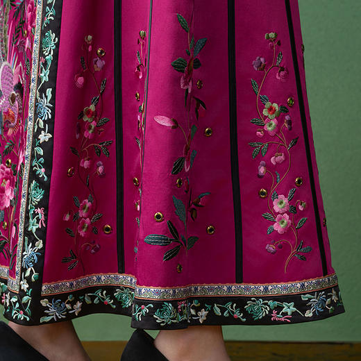 【林栖设计小店】姹紫嫣红马面裙改良2025秋季新款半身裙女1953075 商品图3