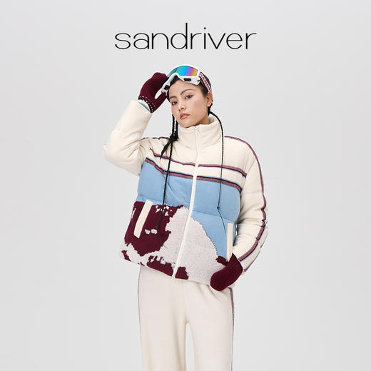 羊绒提花鹅绒羽绒服  SJF97W293N 商品图8