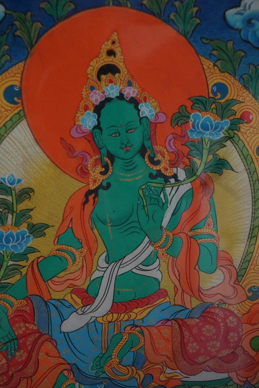 绿度母｜唐卡 商品图8