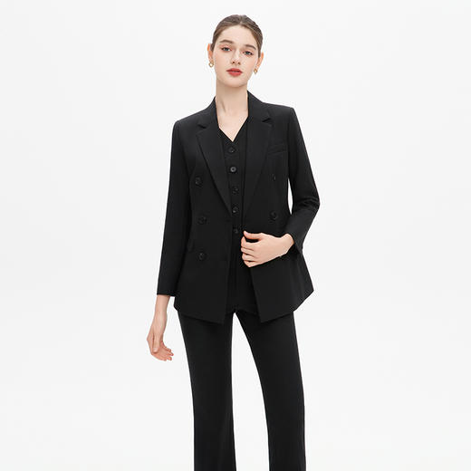 IWY/藏青色西装套裤高端职业装气质女神范职场套装经理工作服秋C14212+P34212 商品图2