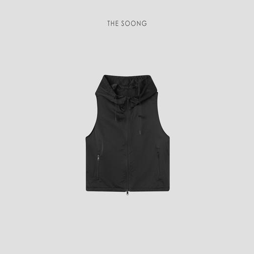 THESOONG玄墨岩染经典叠穿共生廓形可拆卸真两件套外套HWWT7444 商品图8