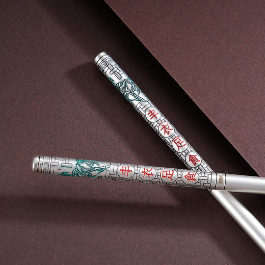 S999银【丰衣足食】筷子摆件【BX046056722-1】纯银2508 商品图6