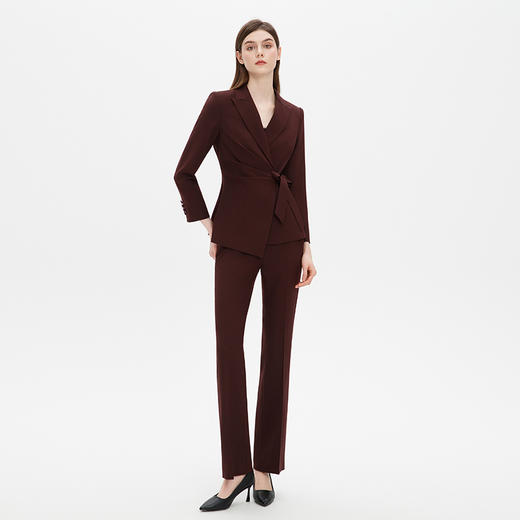 IWY/气质高级感绑带西装套装女秋季新款显白安可拉红职业工作服C15114+P35114 商品图3