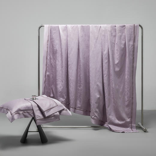 140支长绒棉染色提花四件套 韵幻紫灰 商品图7