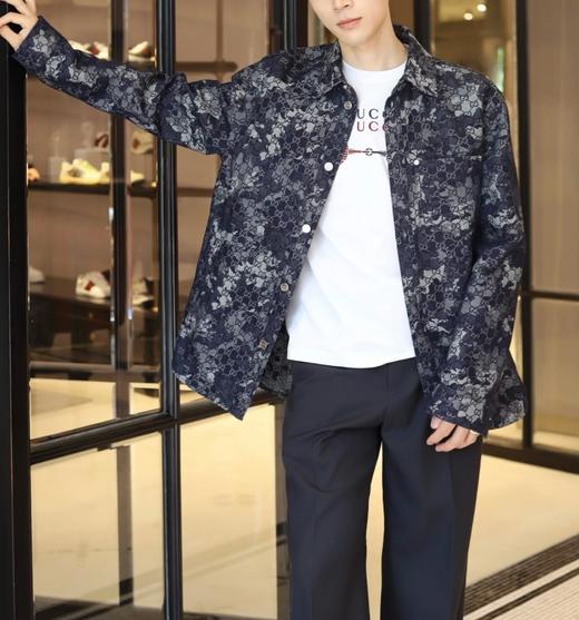 男款提花牛仔衬衫外套012 商品图3