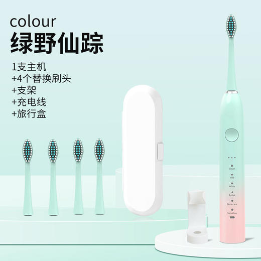 【全套组合💖18档全自动电动牙刷】软毛充电款全自动金属轴18档电动牙刷 冲牙器 ，杜邦软毛呵护牙龈✨Type-C充电便携出行，牙医推荐净白神器！ 商品图7