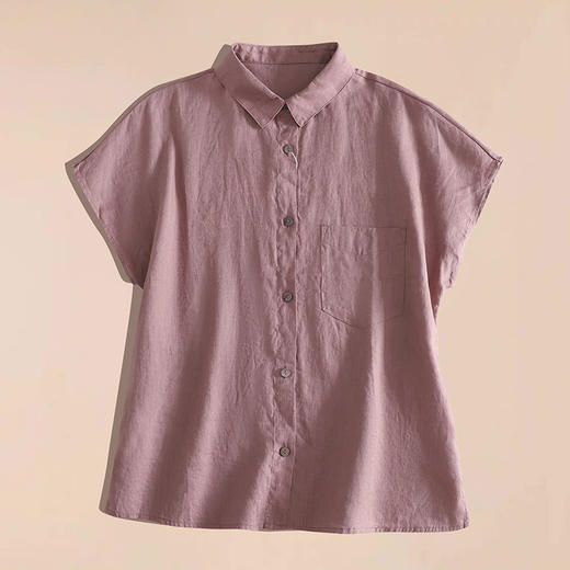 GYH 7361短袖衬衫休闲翻领上衣开衫衬衣 商品图2