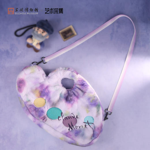 苏州博物馆 莫奈印象毛绒手拎包 商品图2