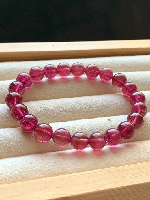 8.5mm单圈红碧玺手串 商品图2