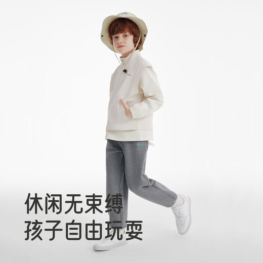【商场同款】英氏童装长裤休闲男宝宝男童秋冬新款灰色保暖 商品图3
