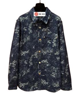 男款提花牛仔衬衫外套012