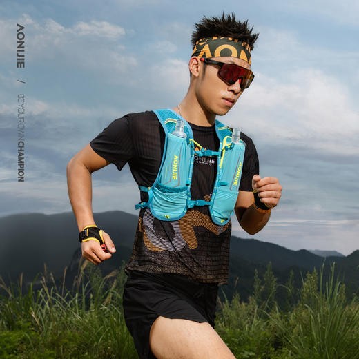 奥尼捷运动背包越野跑步背心骑行背包轻量透气跑步登山越野包5L骑行包 C9107 商品图2