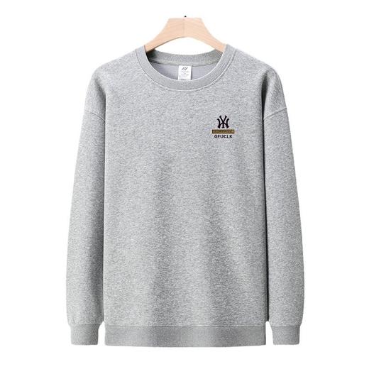 雀说重磅纯棉卫衣新款宽松落肩圆领韩版长袖男士打底衫AL 商品图3