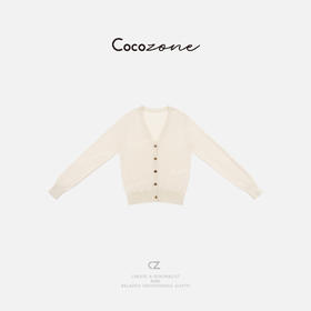 COCO ZONE 刘一一"米洛针织"100绵羊毛镂空毛织上衣 CD1A1052