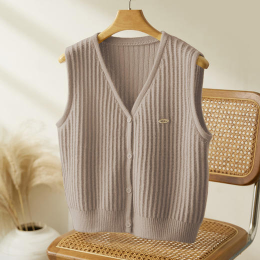 馥迦设计感针织开衫马甲背心 商品图6