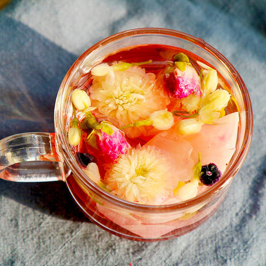 买就送杯子【每天一杯！ 让美成为习惯】独立玫瑰滋润，肤白貌美，独立包装，玫瑰洛神茶陈皮玫瑰茄花茶玫瑰花茶茶叶。ra 商品图1