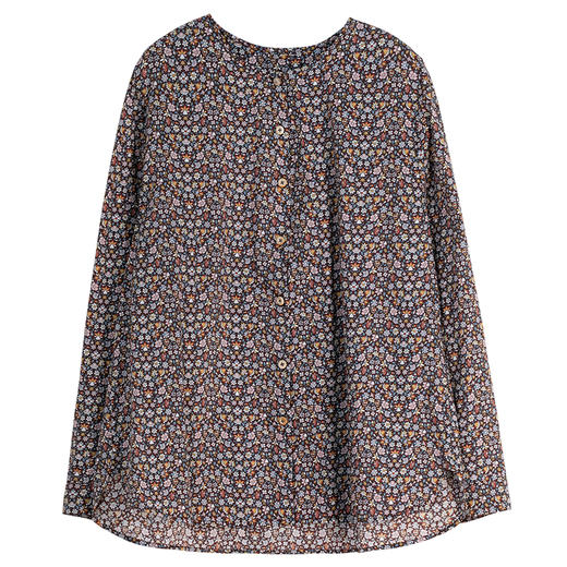 牧衣游原创 进口利伯缇印花纯棉衬衫轻薄文艺碎花百搭小衫 忆时光 商品图4