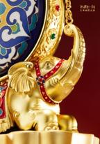 朱炳仁铜《珐琅千年·宗师绝响》天下泰平景泰蓝链瓶 商品图1