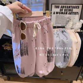 【49.9元/2条任选】儿童涂鸦裤秋季男童女童休闲裤韩版宝宝裤子运动裤