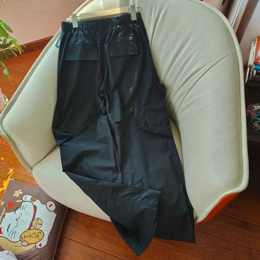 点此购买 MOCO春秋季女士抽绳高腰棉阔腿裤工装裤 ggd 327570 商品图11