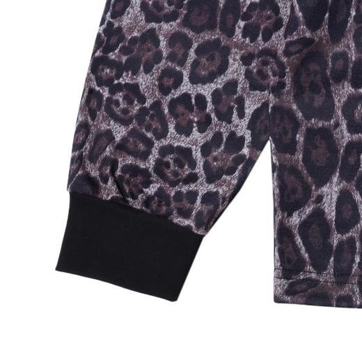 SDSA男士2025新款轻奢痞帅男装撞色豹纹设计圆领长袖T恤休闲网红 商品图4