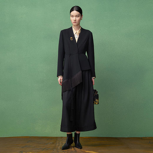 【林栖设计小店】（现货）牛皮革中筒靴复古优雅气质设计感2025秋季新款尖头鞋子女4953078 商品图2