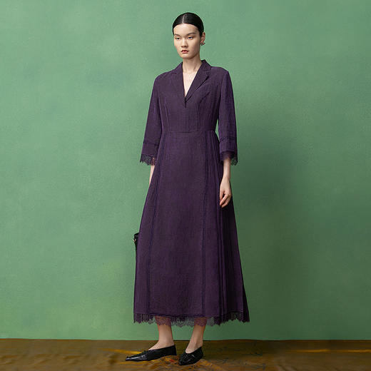 【林栖设计小店】（现货）桑蚕丝香云纱连衣裙国风2025秋季新款长裙女T1953303 商品图0