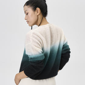 羊绒桑蚕丝吊染镂空套衫  SJF97W317A