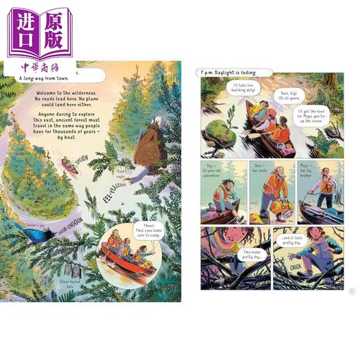 【中商原版】探险的24小时 野外求生 24 Hours in the Wilderness 英文原版 儿童科普绘本读物 探险故事 进口童书 7岁以上 商品图1