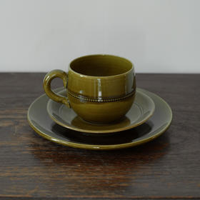 瑞典Old Hoganas珍珠墨绿三件套