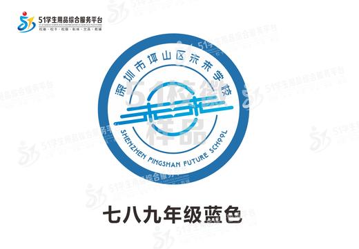 通版定制深圳市坪山区未来学校包边校徽定做姓名贴缝烫现货现发51 商品图4