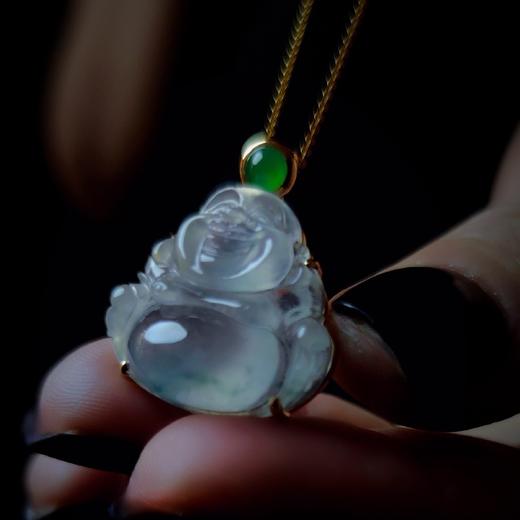 18K金镶嵌翡翠弥勒佛 商品图10