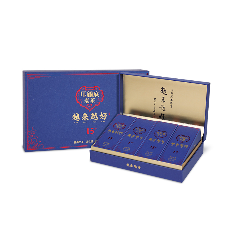 压箱底老茶 越来越好 普洱生茶 15年陈 云南普洱茶 礼盒装/8泡/80克