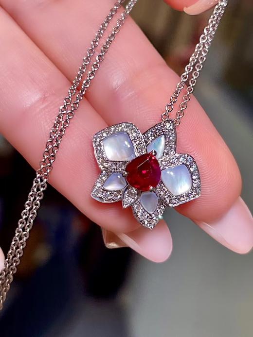 1ct刻面红宝石吊坠 商品图2