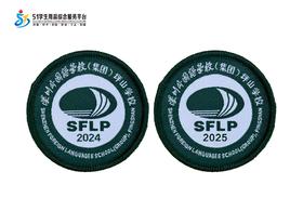 通版深圳外国语学校（集团）坪山学校织唛校徽姓名贴可缝烫现货51