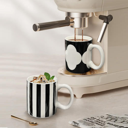 罗莱礼品 精典黑白陶瓷马克对杯 商品图3