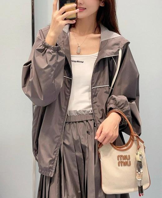 中性款尼龙连帽风衣夹克外套017 商品图4