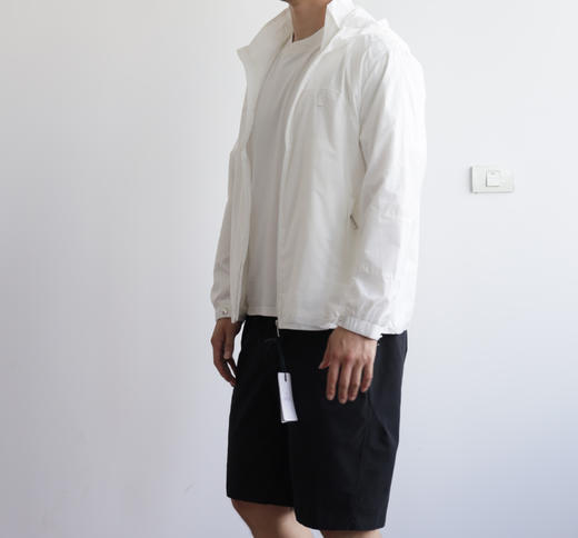 萌口 拼色暗纹 连帽风衣夹克外套 WT864 商品图3