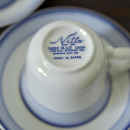 【苏州】日本Nitto蓝色咖啡杯碟 商品图4