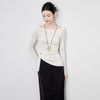 「高货wl」全新升级【铂金会员201/天猫269/差价68】(20342)洛诗琳设计感绑带羊毛针织衫2025秋季极简风收腰打底上衣 商品缩略图0