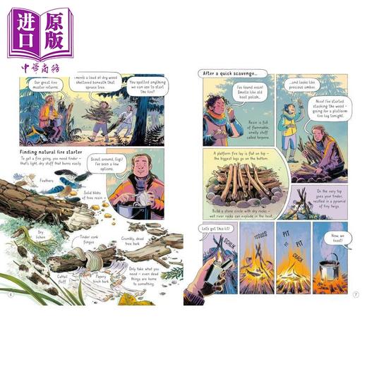 【中商原版】探险的24小时 野外求生 24 Hours in the Wilderness 英文原版 儿童科普绘本读物 探险故事 进口童书 7岁以上 商品图2