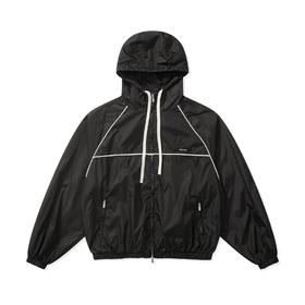 中性款尼龙连帽风衣夹克外套017