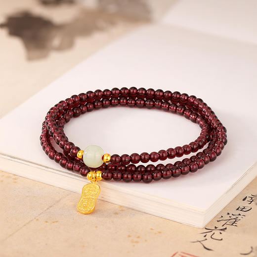 周六福银925石榴石手串ZLF-J123170★ 商品图5
