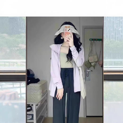 2024夏季冰丝防晒衣女外穿夏季纯色透气薄款宽松外套女 商品图1