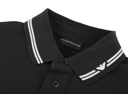 【超惠秒】Emporio Armani 男士全棉刺绣领标logo休闲短袖Polo T恤12385 商品图2