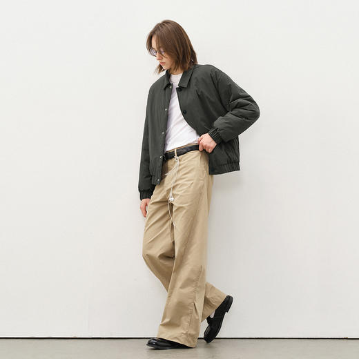 714street廓形翻领衬衫外套男2025秋冬boxy版型棉服cleanfit夹克 商品图2